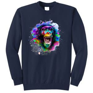 Colorful Monkey Tall Sweatshirt