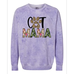 Cat Mama Colorblast Crewneck Sweatshirt