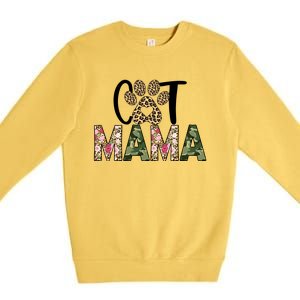 Cat Mama Premium Crewneck Sweatshirt