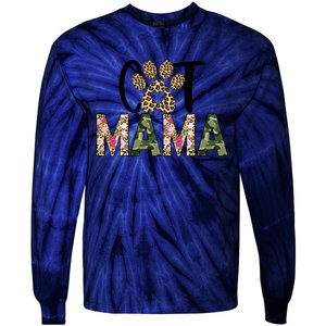 Cat Mama Tie-Dye Long Sleeve Shirt