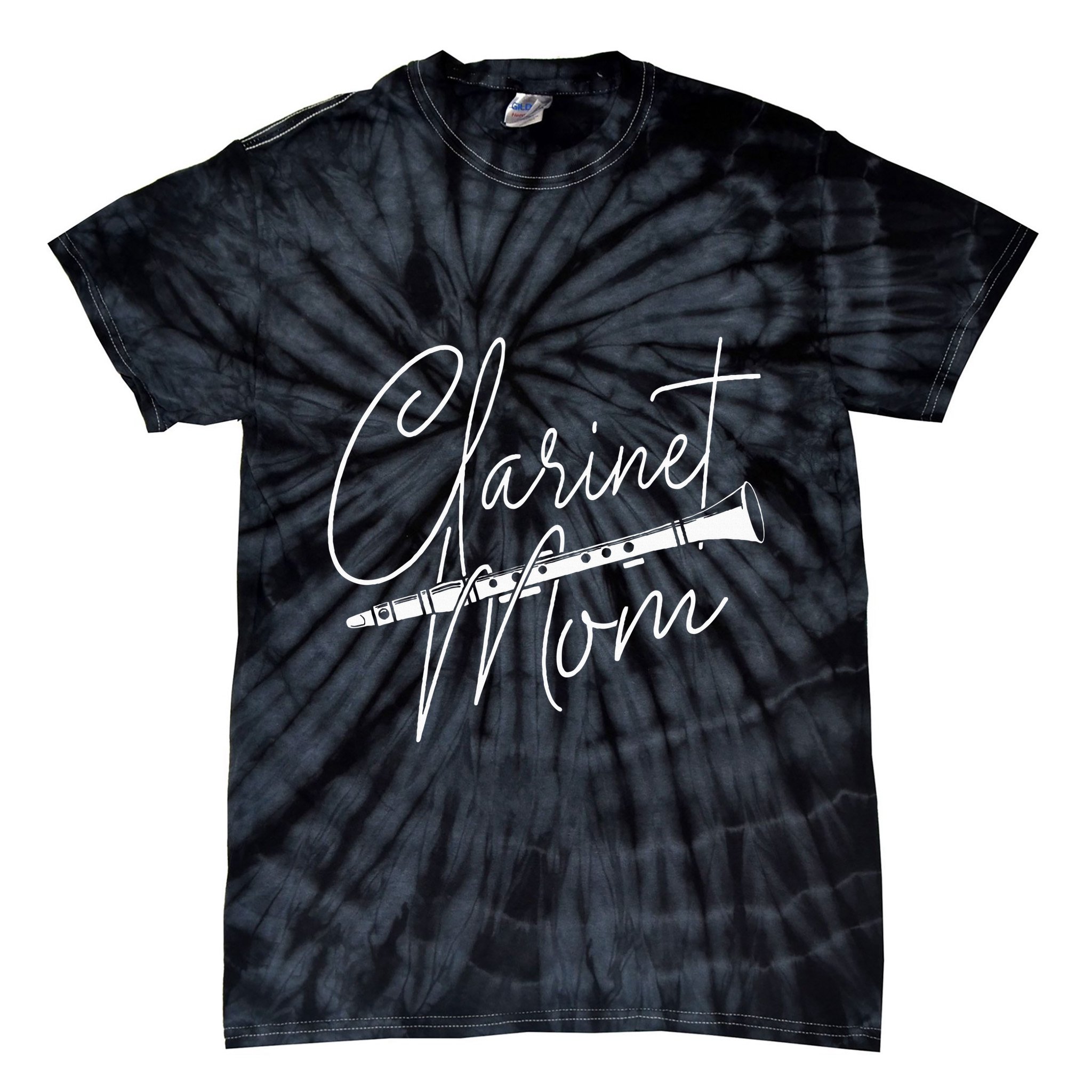Clarinet Mom Clarinetist Marching Band Player Music Lover Tie-Dye T-Shirt