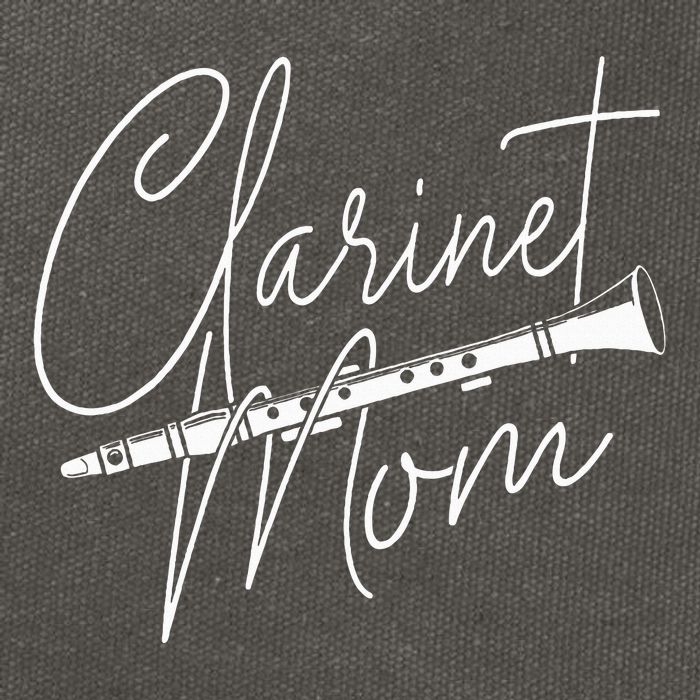 Clarinet Mom Clarinetist Marching Band Player Music Lover Cotton Canvas Backpack