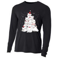 Cute Meowy Catmas Cat Christmas Merry Tree Xmas Cooling Performance Long Sleeve Crew