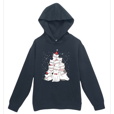 Cute Meowy Catmas Cat Christmas Merry Tree Xmas Urban Pullover Hoodie