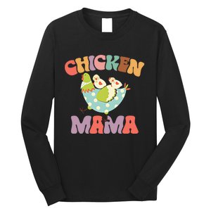 Chicken Mama Chick Mom Chicken Mother Farmer Mother's Day Long Sleeve Shirt