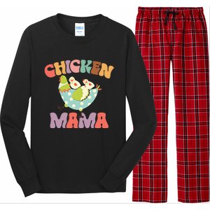 Chicken Mama Chick Mom Chicken Mother Farmer Mother's Day Long Sleeve Pajama Set