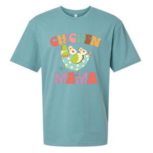 Chicken Mama Chick Mom Chicken Mother Farmer Mother's Day Sueded Cloud Jersey T-Shirt