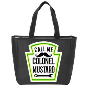 Colonel Mustard Zip Tote Bag