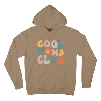 Cool Moms Club Mother's Day Groovy Retro Best Mom Ever Funny Hoodie