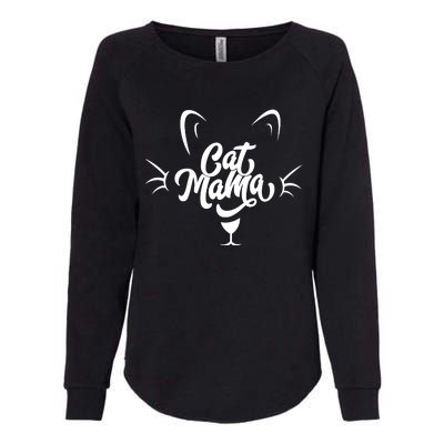 Cat Mama Womens California Wash Sweatshirt