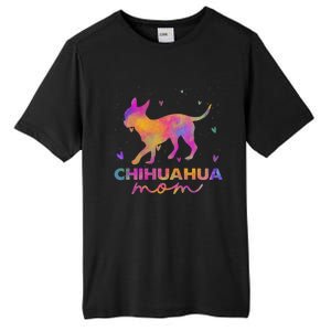 Chihuahua Mom Colorful Chihuahua Mama Funny Gift Tall Fusion ChromaSoft Performance T-Shirt