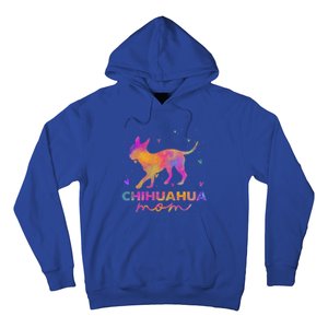 Chihuahua Mom Colorful Chihuahua Mama Funny Gift Hoodie