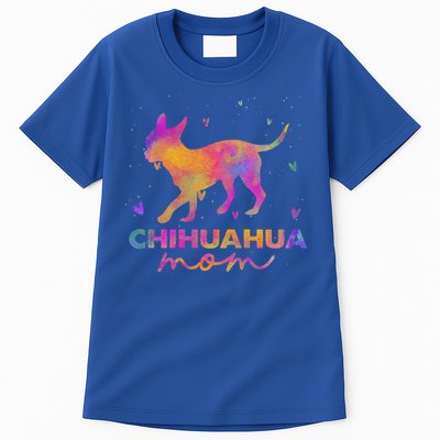 Chihuahua Mom Colorful Chihuahua Mama Funny Gift Tall T-Shirt