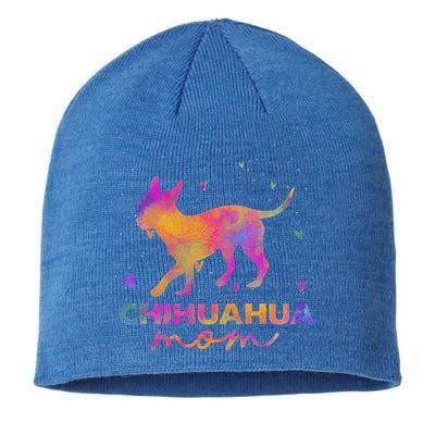 Chihuahua Mom Colorful Chihuahua Mama Funny Gift Sustainable Beanie