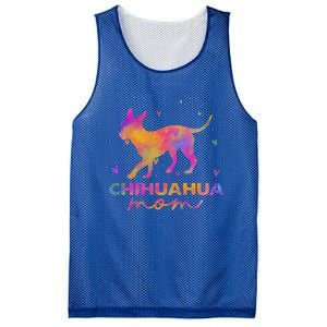 Chihuahua Mom Colorful Chihuahua Mama Funny Gift Mesh Reversible Basketball Jersey Tank