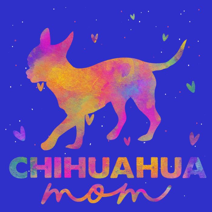 Chihuahua Mom Colorful Chihuahua Mama Funny Gift Baby Bodysuit