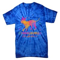 Chihuahua Mom Colorful Chihuahua Mama Funny Gift Tie-Dye T-Shirt