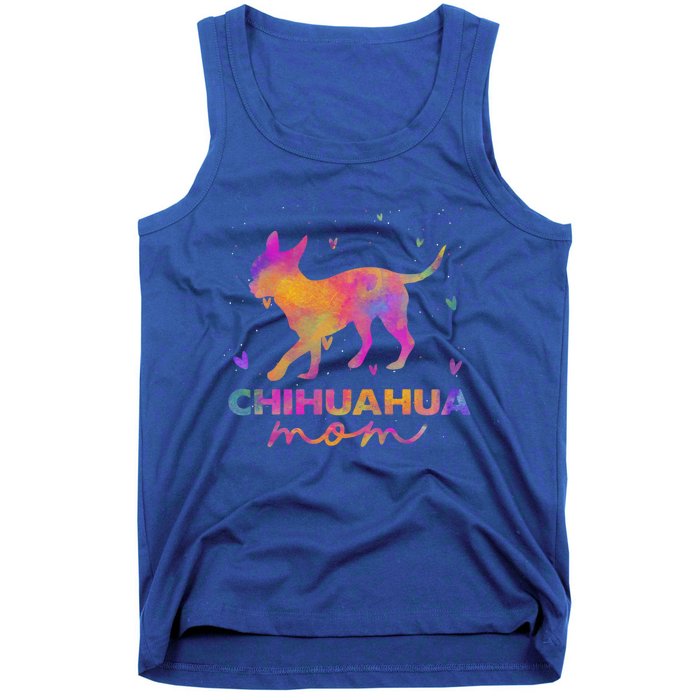 Chihuahua Mom Colorful Chihuahua Mama Funny Gift Tank Top