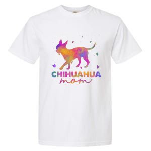 Chihuahua Mom Colorful Chihuahua Mama Funny Gift Garment-Dyed Heavyweight T-Shirt