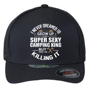 Camping Men Camper RV Camping Vacation Camping Dad Flexfit Unipanel Trucker Cap