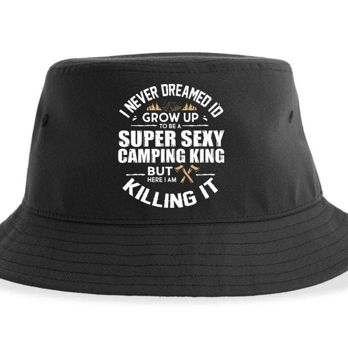 Camping Men Camper RV Camping Vacation Camping Dad Sustainable Bucket Hat