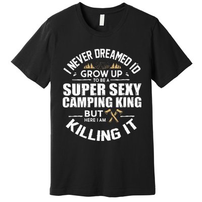 Camping Men Camper RV Camping Vacation Camping Dad Premium T-Shirt