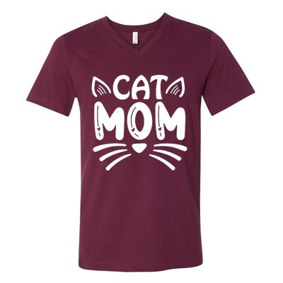 Cat Mom V-Neck T-Shirt