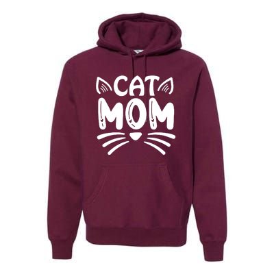 Cat Mom Premium Hoodie