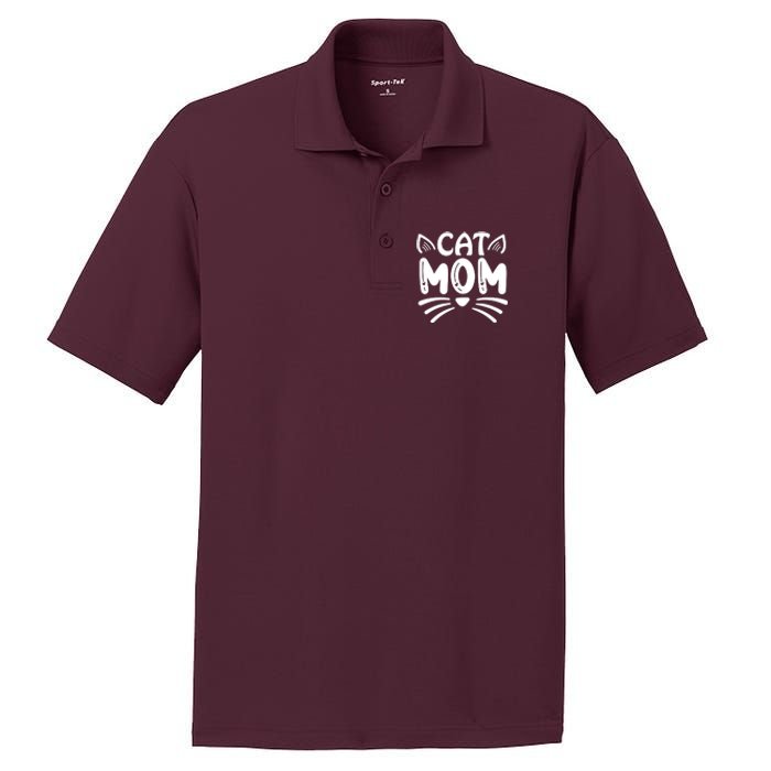 Cat Mom PosiCharge RacerMesh Polo