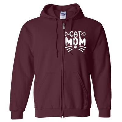 Cat Mom Full Zip Hoodie