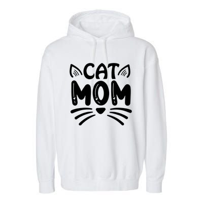 Cat Mom Garment-Dyed Fleece Hoodie