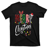 Cute Merry Christmas Leopard Buffalo Red Plaid T-Shirt