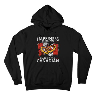 Canada Marriage Canadian Married Flag Wedded Culture Flag Hoodie