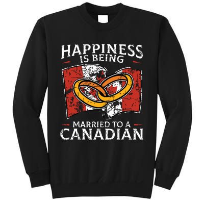 Canada Marriage Canadian Married Flag Wedded Culture Flag Sweatshirt