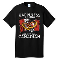 Canada Marriage Canadian Married Flag Wedded Culture Flag Tall T-Shirt