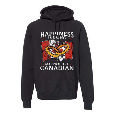 Canada Marriage Canadian Married Flag Wedded Culture Flag Premium Hoodie