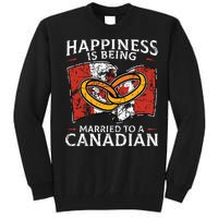 Canada Marriage Canadian Married Flag Wedded Culture Flag Tall Sweatshirt