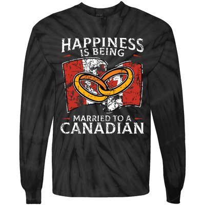 Canada Marriage Canadian Married Flag Wedded Culture Flag Tie-Dye Long Sleeve Shirt