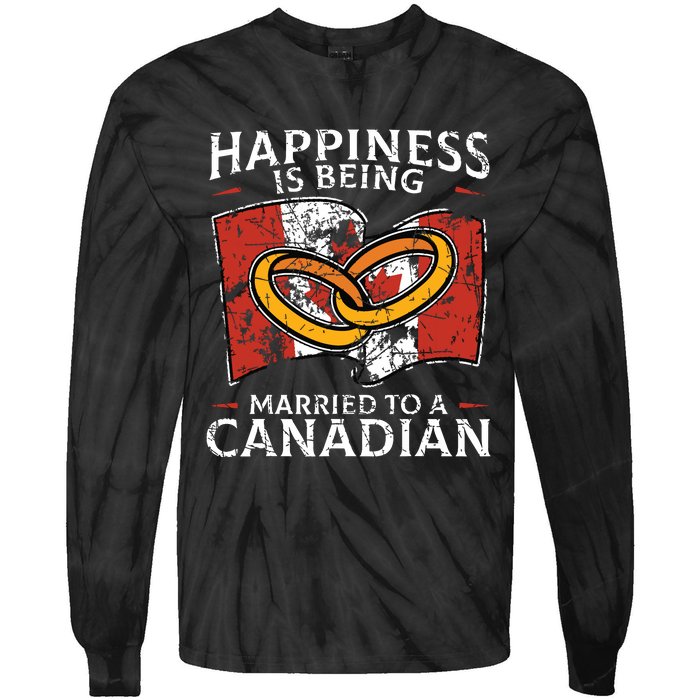 Canada Marriage Canadian Married Flag Wedded Culture Flag Tie-Dye Long Sleeve Shirt