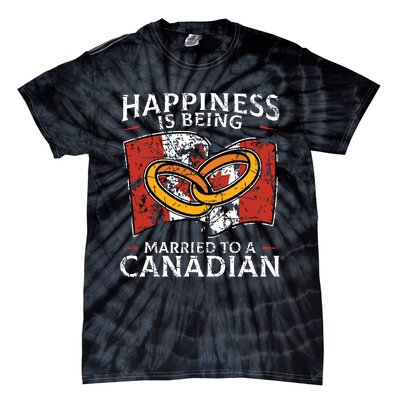 Canada Marriage Canadian Married Flag Wedded Culture Flag Tie-Dye T-Shirt