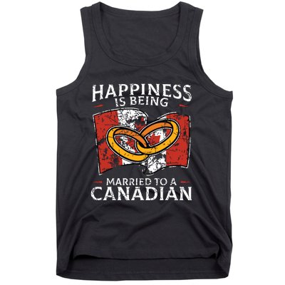 Canada Marriage Canadian Married Flag Wedded Culture Flag Tank Top