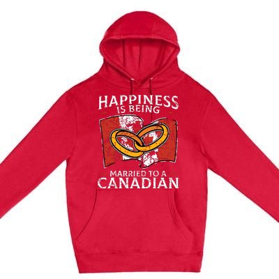 Canada Marriage Canadian Married Flag Wedded Culture Flag Premium Pullover Hoodie