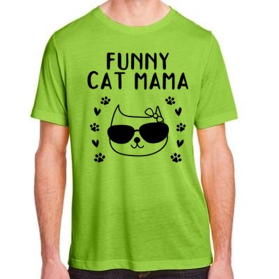 Cat Mama Cat Owner Cat Lover Cat Mom Gift Funny Cat Mama Gift Adult ChromaSoft Performance T-Shirt