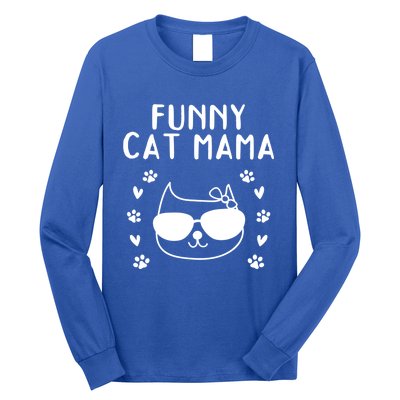 Cat Mama Cat Owner Cat Lover Cat Mom Gift Funny Cat Mama Gift Long Sleeve Shirt