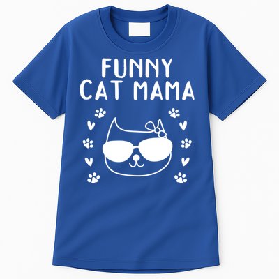 Cat Mama Cat Owner Cat Lover Cat Mom Gift Funny Cat Mama Gift Tall T-Shirt