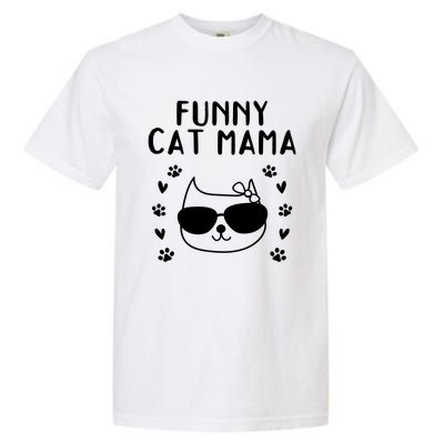 Cat Mama Cat Owner Cat Lover Cat Mom Gift Funny Cat Mama Gift Garment-Dyed Heavyweight T-Shirt