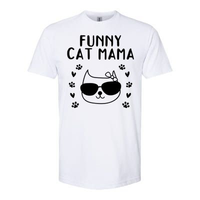 Cat Mama Cat Owner Cat Lover Cat Mom Gift Funny Cat Mama Gift Softstyle CVC T-Shirt