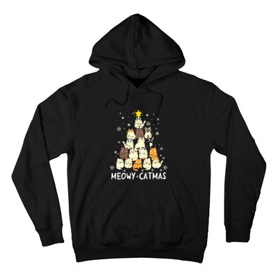 Catmas Meowy Christmas Cat Tree Funny Hoodie