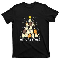 Catmas Meowy Christmas Cat Tree Funny T-Shirt