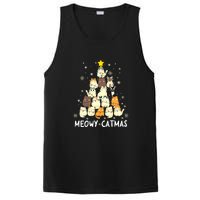 Catmas Meowy Christmas Cat Tree Funny PosiCharge Competitor Tank